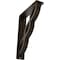 Ekena Millwork Loera Wrought Iron Bracket, (Triple center brace), Antiqued Brass 2"W x 7 1/2"D x 10"H BKTM02X07X10TLOABS - alternate 1